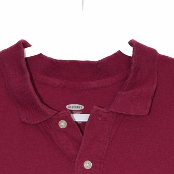 Old Navy Men Red Cotton Golf Polo Shirt Collared Short Sleeve Lightweight Sz XL - Picture 4 of 6